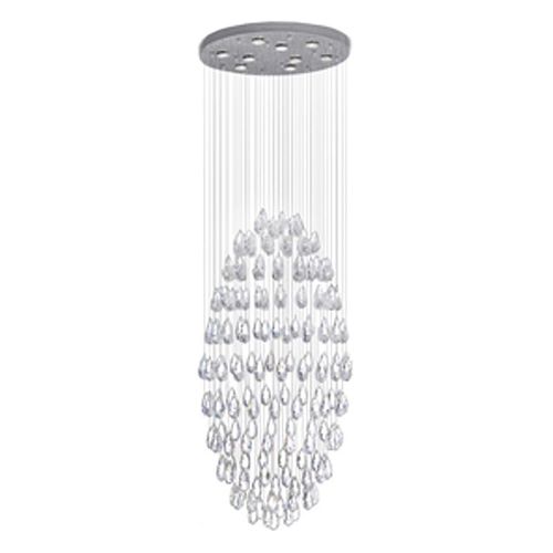 Современная люстра - AM121-9 OVAL - Alan Mizrahi Lighting - из стекла / прозрачная / цвет по индивидуальному заказу