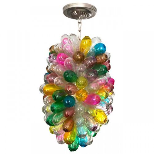 Подвесная лампа - AL0126 SCULPTURAL BALLOON - Alan Mizrahi Lighting - из никеля / из стекла / современная