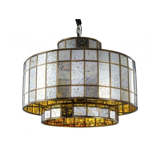Люстра ар-деко - QZ7507 VITTI MIRRORED - Alan Mizrahi Lighting - из стекла / из металла / для профессионального использования