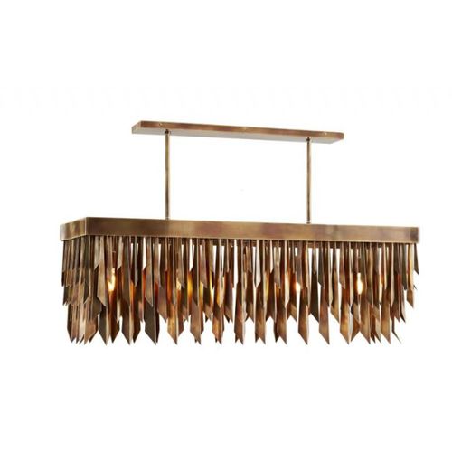 Люстра ар-деко - AM6825 WALDORF RECTANGULAR - Alan Mizrahi Lighting - из стекла / 5 лампочек / для профессионального использования