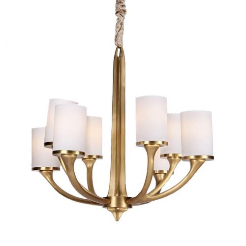 Классическая люстра - AM8114Q FLAIR - Alan Mizrahi Lighting - из стекла / из меди / для профессионального использования