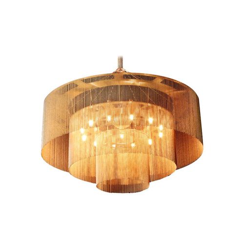 Стилизованная люстра - QZ1616 KISKA 3 TIERS  - Alan Mizrahi Lighting - из нержавеющей стали / для профессионального использования / каскадная