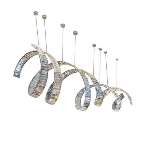 Современная люстра - AM2822 SWIRL LUXURY - Alan Mizrahi Lighting - из стали / из кристалла / для профессионального использования