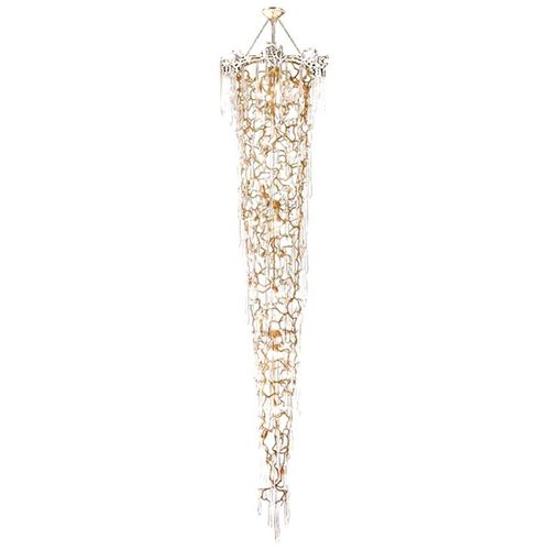 Современная люстра - QZ308 AQUA LONG - Alan Mizrahi Lighting - из бронзы / из стекла / для профессионального использования