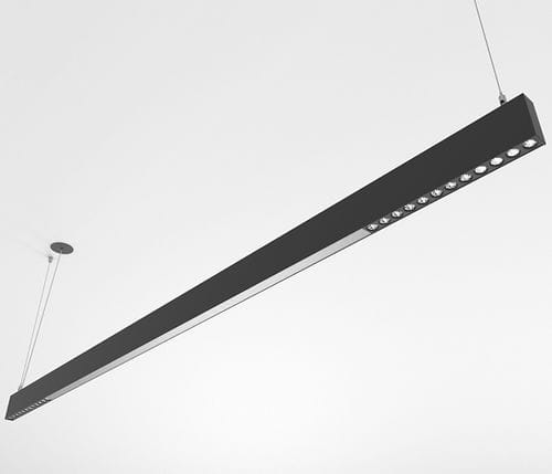 Подвесной светильник - ORIS SLIM PRO COMBI MICROPRISMATIC+LENS - Brilumen - LED / линейный / IP40