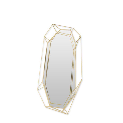 Настенное зеркало - DIAMOND BIG - Essential Home - уникальный дизайн / из полированной латуни / из латуни