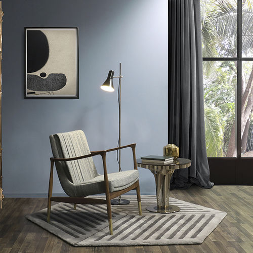 Современный ковер - BURTON  - Essential Home - однотонный / геометрический / из шерсти