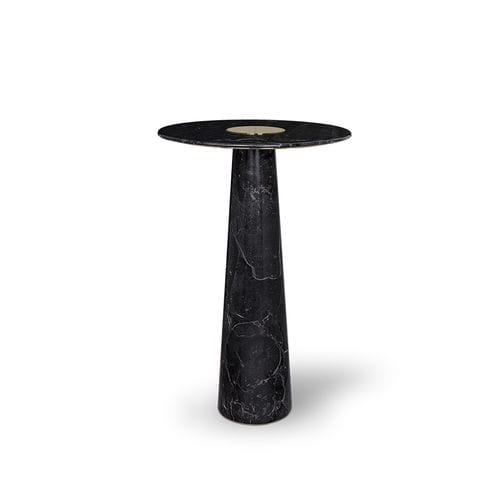 Современный высокий стол для еды стоя - BERTOIA - Essential Home - из орехового дерева / из латуни / из мрамора