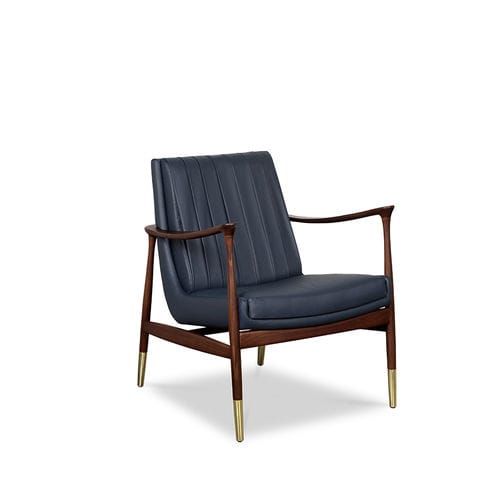 Современное кресло - HUDSON - Essential Home - из кожи / из ткани / из металла