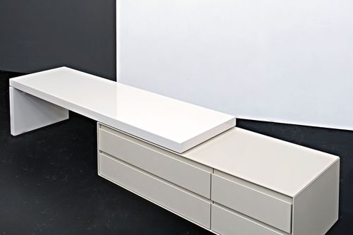 Современный комод - PORTICO  - Estudiobola - из лакированной МДФ / не определено / белый