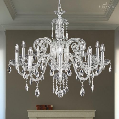 Классическая люстра - IOKASTI - grandoluce - из кристалла / из кристаллов Swarovski® / из хрома