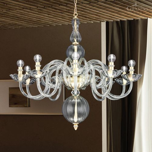 Современная люстра - AMANDA - grandoluce - из кристаллов Swarovski® / из хрома / для профессионального использования