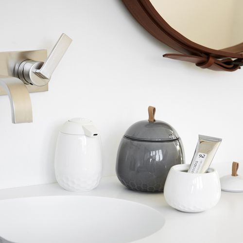 Дозатор мыла для бытового использования - MELLIBI - Kahler Design - отдельностоящий / из керамики / ручной