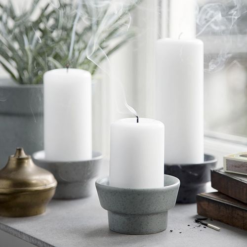 Подсвечник из глазированной керамики - OMBRIA - Kahler Design