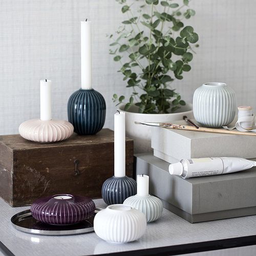 Подсвечник из керамики - HAMMERSHØI - Kahler Design