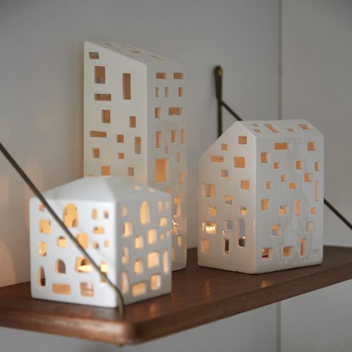Подсвечник для коротких свеч из керамики - URBANIA : FUNKIS - Kahler Design