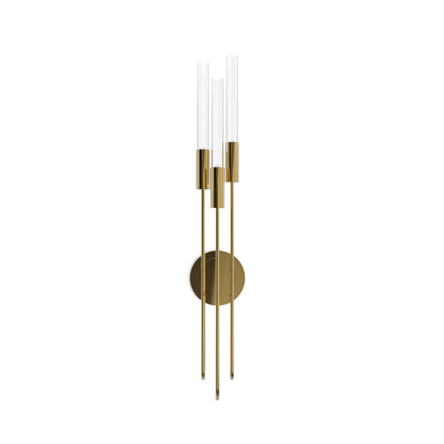Современный настенный светильник - GALA TORCH - LUXXU MODERN DESIGN & LIVING - для интерьера / из позолоченной латуни / из кристалла