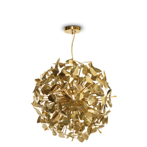 Современная люстра - MCQUEEN GLOBE - LUXXU MODERN DESIGN & LIVING - из кристалла / из позолоченной латуни / 6 лампочек