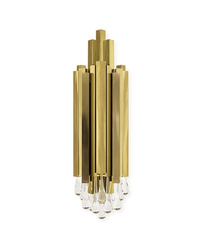 Современный настенный светильник - TRUMP II - LUXXU MODERN DESIGN & LIVING - для интерьера / из латуни / из кристалла