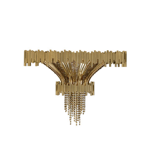Современный потолочный светильник - SCALA - LUXXU MODERN DESIGN & LIVING - круглый / из кристалла / из позолоченной латуни