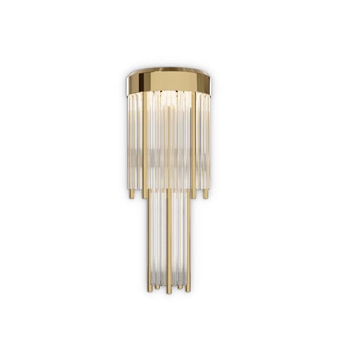 Современный настенный светильник - PHARO SMALL - LUXXU MODERN DESIGN & LIVING - для интерьера / из латуни / из кристалла