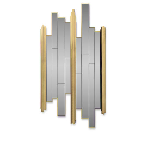 Настенное зеркало - EMPIRE - LUXXU MODERN DESIGN & LIVING - современное / из латуни / позолоченное