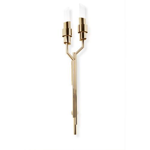 Современный настенный светильник - TYCHO TORCH - LUXXU MODERN DESIGN & LIVING - для интерьера / из позолоченной латуни / из кристалла