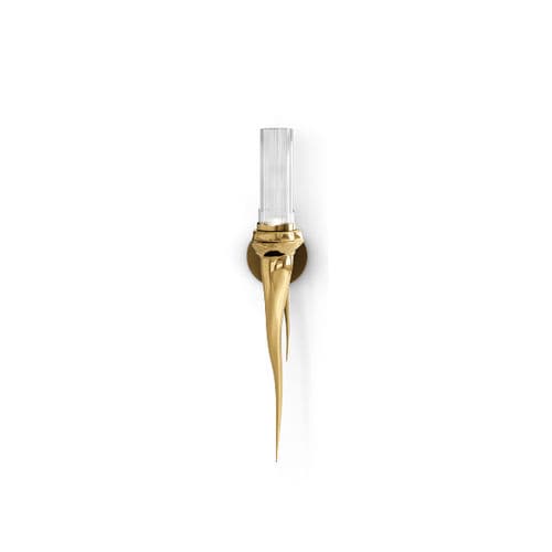 Стилизованный настенный светильник - Wax Small - LUXXU MODERN DESIGN & LIVING - для интерьера / из позолоченной латуни / из кристалла