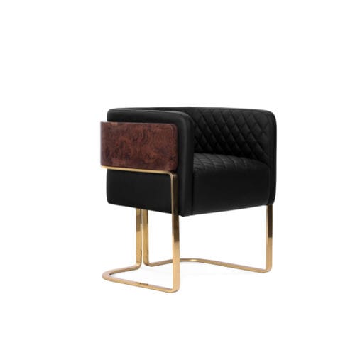 Современный cтул для столовых - NURA - LUXXU MODERN DESIGN & LIVING - для интерьера / из кожи / из дерева