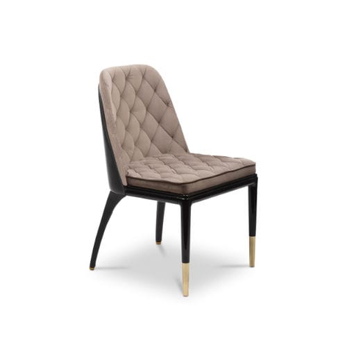 Современный cтул для столовых - CHARLA II - LUXXU MODERN DESIGN & LIVING - для интерьера / из бархата / из кожи