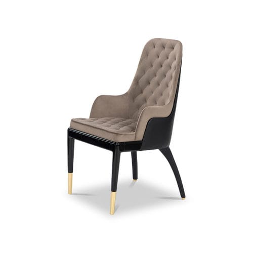Современный cтул для столовых - CHARLA KING - LUXXU MODERN DESIGN & LIVING - для интерьера / из бархата / из кожи
