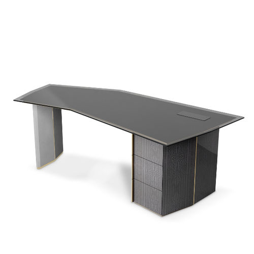 Напольный рабочий стол - ALGERONE - LUXXU MODERN DESIGN & LIVING - современный / дерево / из полированной латуни