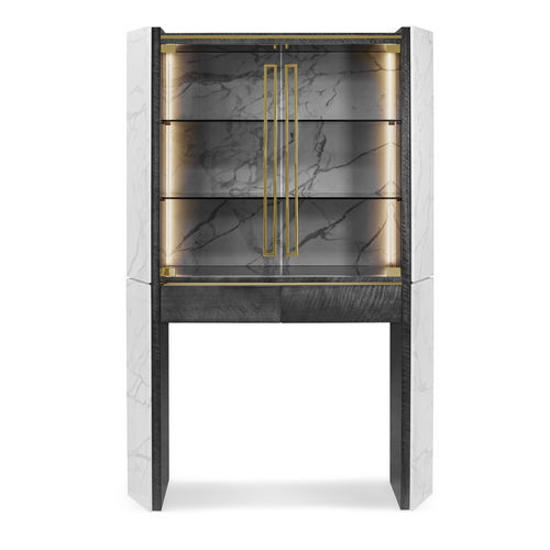Барная стойка для профессионального использования - Algerone - LUXXU MODERN DESIGN & LIVING - современная / из стекла / из полированной латуни