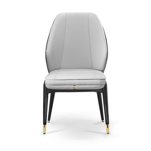 Современный cтул для столовых - ALGERONE - LUXXU MODERN DESIGN & LIVING - для интерьера / из кожи / из дерева