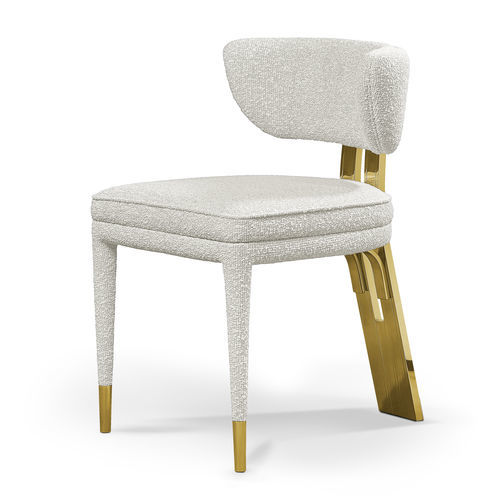 Современный cтул для столовых - TALIE - LUXXU MODERN DESIGN & LIVING - для интерьера / из ткани / с основанием из шлифованной латуни