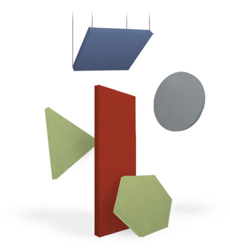 Настенная акустическая панель - AS SQUARISH - TALIN SRL - из Trevira CS® / из полиэстера / шестиугольная