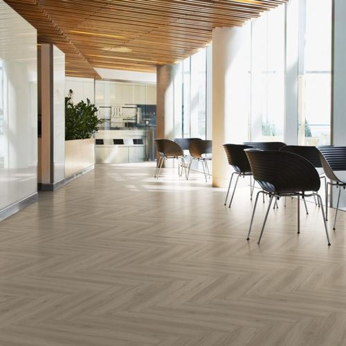 Экологически чистое напольное покрытие - ALMOND – HERRINGBONE - Aspecta Flooring - виниловое / для интерьера / для офиса
