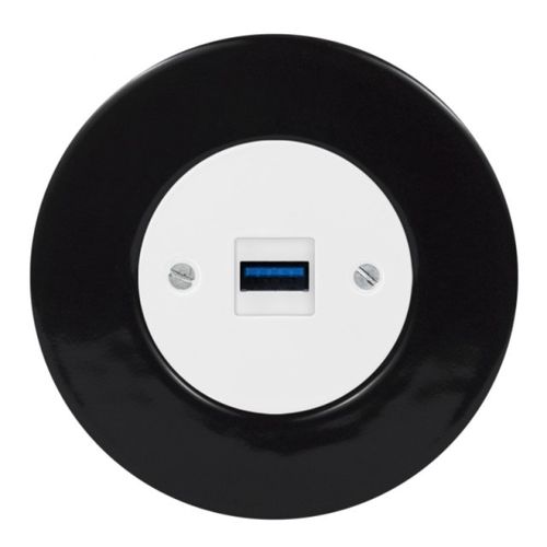 Розетка USB - ECOOME Interrupteurs et prises design - встраиваемая / из фарфора / современная