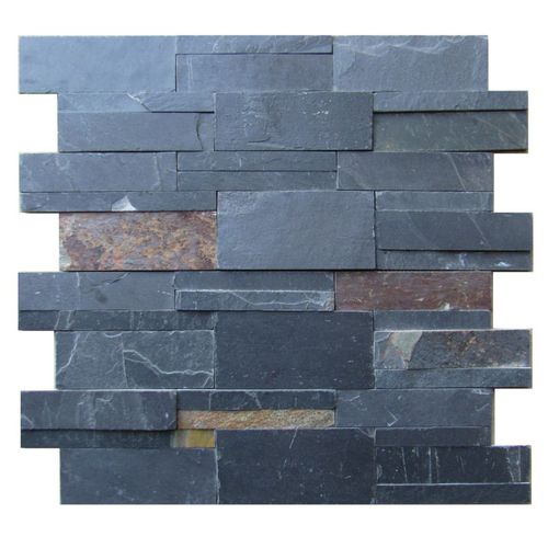 Мозаика из шифера - STACKED - Asian Stones - для интерьера / настенная / c геометрическим рисунком
