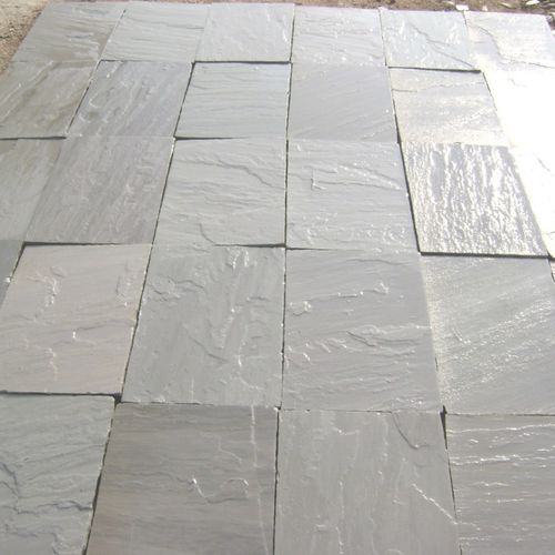 Плита из камня из натурального камня - KANDLA - Asian Stones - для напольной поверхности / песчаная / серая