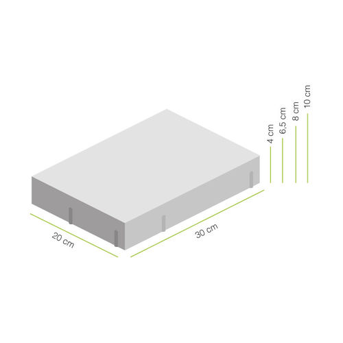 Напольная плитка из бетона - ECOGRANIC®: 30×20 - PVT - с возможным проездом транспорта / для общественных мест / из переработанного материала