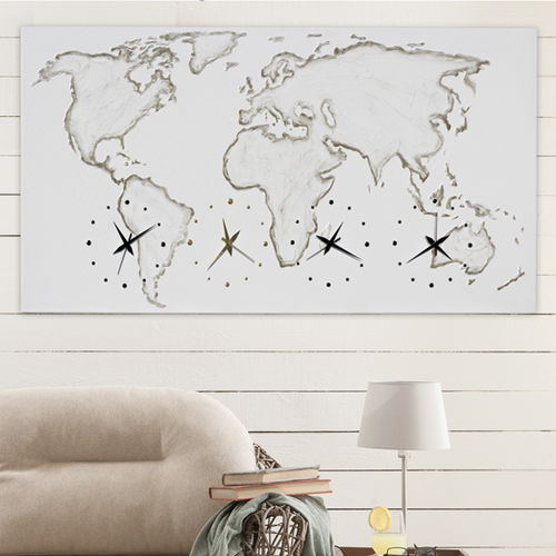 Современный часы - P4544   - PINTDECOR - настенный / аналоговый / для интерьера
