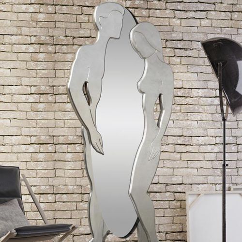 Настенное зеркало - P4650 - PINTDECOR - уникальный дизайн / овальное / посеребренное