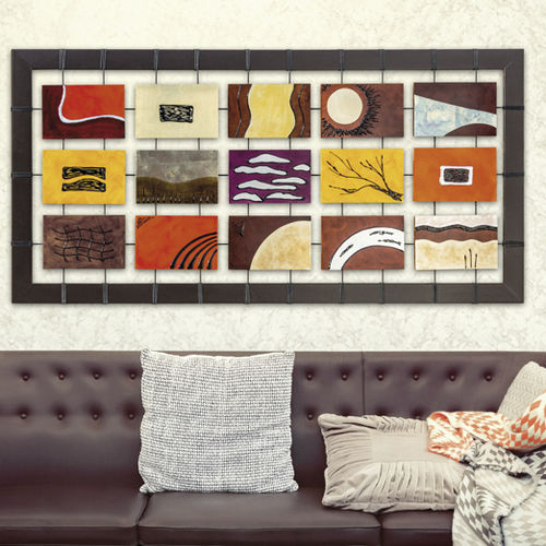 Декоративная картина из дерева - P4616 - PINTDECOR - абстрактная