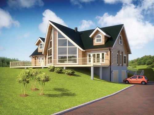 Сборный дом - TUNTURI : 505 - Artic House - экологический / современный / с террасой