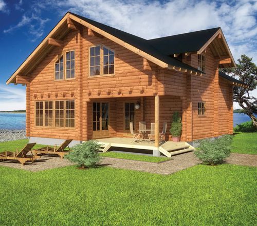 Сборный дом - RIVERBANK - Artic House - экологический / современный / двухэтажный