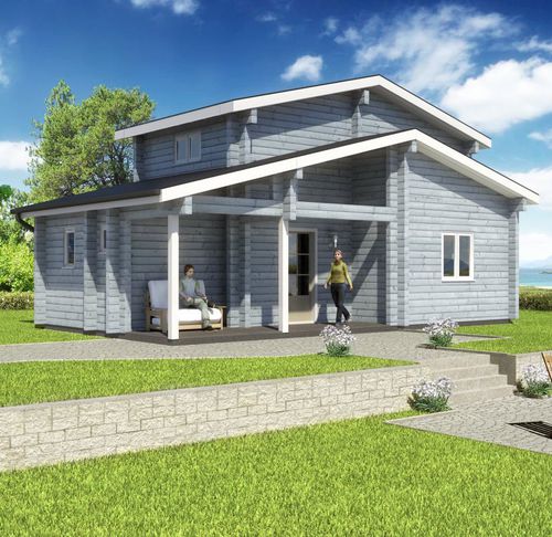 Сборный дом - COTTAGE - Artic House - экологический / современный / двухэтажный