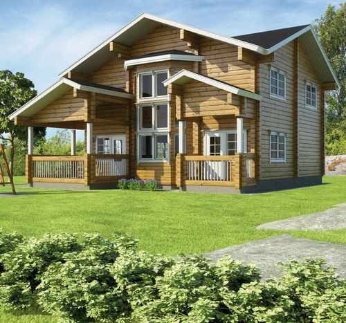 Сборный дом - LUXURY : 189 - Artic House - экологический / современный / двухэтажный