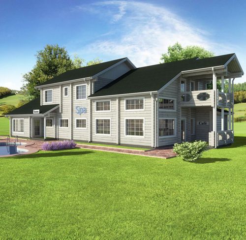 Сборное здание - LUXURY : 362 - Artic House - из цельной древесины / современное / экологическое
