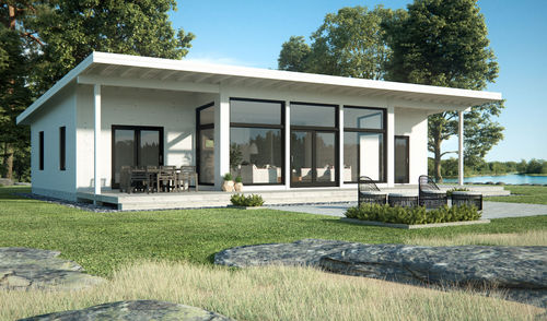 Сборный дом - NORDIC COLLECTION 125 - Artic House - современный / с террасой / с деревянным каркасом